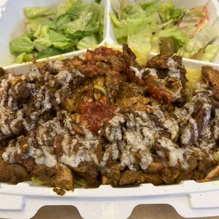 Chicken shawarma plate