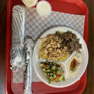 Mix Chicken &amp; Gyro Plate