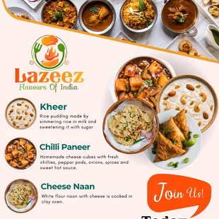 a flyer for a restaurant