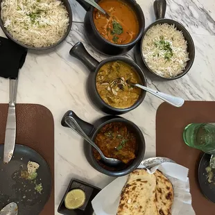Cheese Naan, Mango Chicken, Butter Chicken Lunch