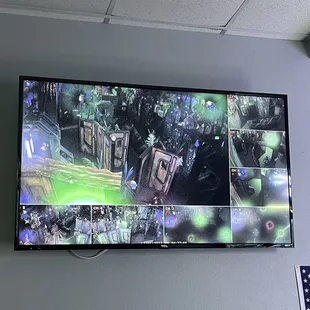 Laser tag arena floor cam