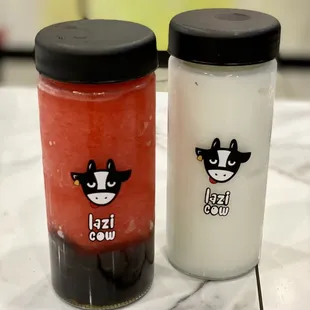 03.11.21 Lemon Strawberry slushee and Coconut smoothie