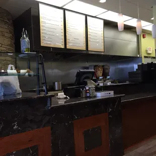 the counter area