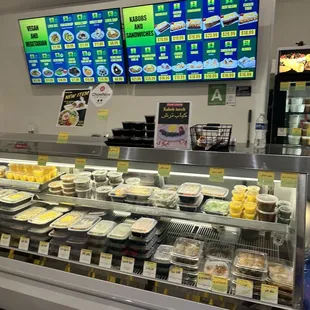 a display of food