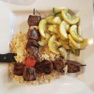 Shish kabob entree