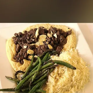 Hummus with Beef Shawarma