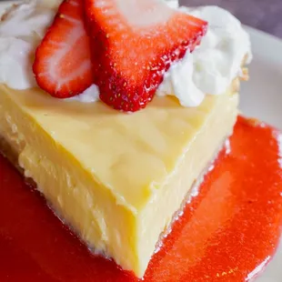 A diverse collection of desserts -- Key Lime Pie