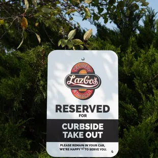 Curbside takeout available. We&apos;ll bring dinner to you!