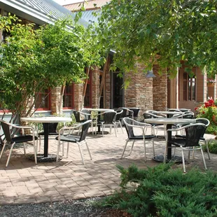 Beautiful outside patio. Perfect for warm sunny days.
