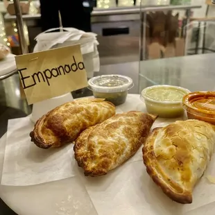 Display of empanadas