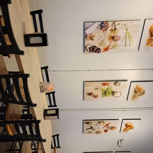 interior, sushi and sashimi