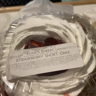 a strawberry shortcake