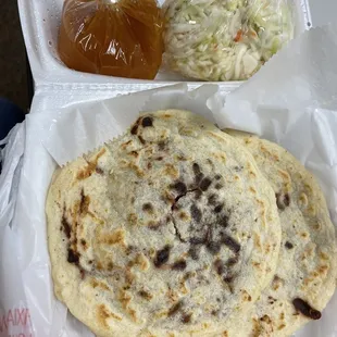 Bean and cheese pupusas