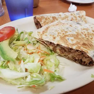 Medium size fajita quesadilla. Stuffed full!!!