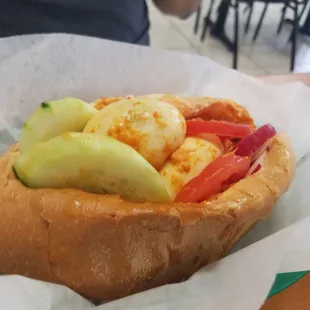 Pan con pollo