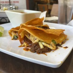Birria tacos.