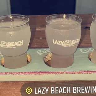 Flight of homemade hard seltzers!