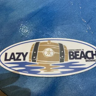 a sticker on the back of a car