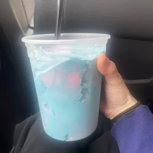 Cotton candy ice cream! So good and worth the $9 get to save some for later!  Staff was wonderful!! And ice cream is flavorful!