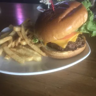 American Burger and Fries