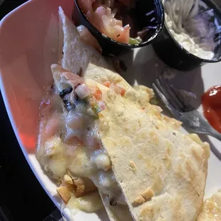 Tequila Lime Chicken Quesadilla