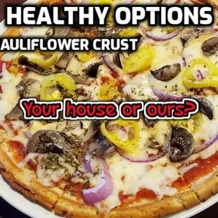 Cauliflower pizza crust