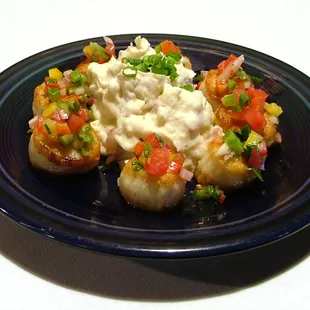 Scallops - with redskins smashed potatoes!!