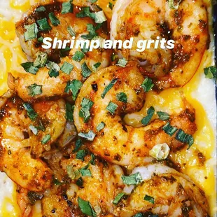 Shrimp and grits $13