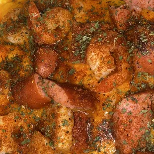 Cajun shrimp sausage mac