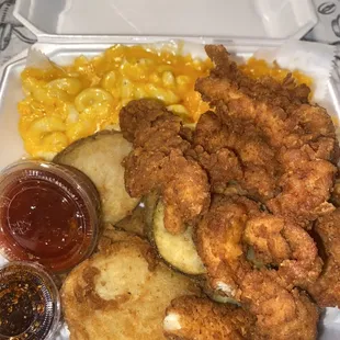 Chicken double mac plate $18