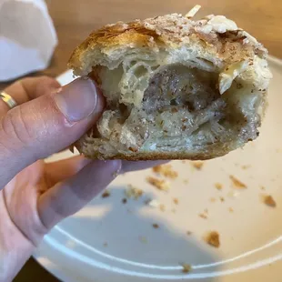 Almond croissant with frangipane filling