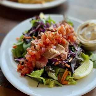 Fresh Seared Ahi or Grilled Salmon Salad