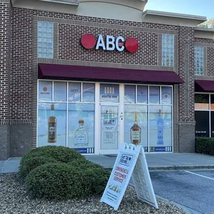 Front of store entrance