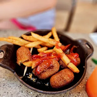 Mini corndogs, kids meal