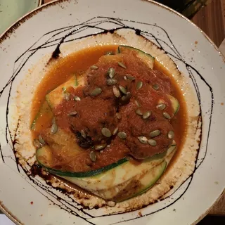 Spaghetti Squash Beetballs