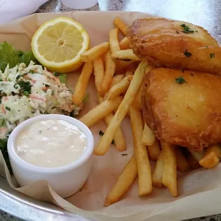 Battered Fish Chips (Lunch Portion)