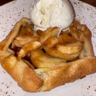 Apple-Huckleberry Open Face Pie