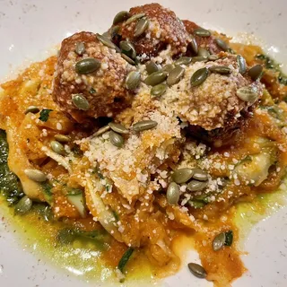 Spaghetti Squash Beetballs