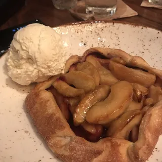 Apple-Huckleberry Open Face Pie