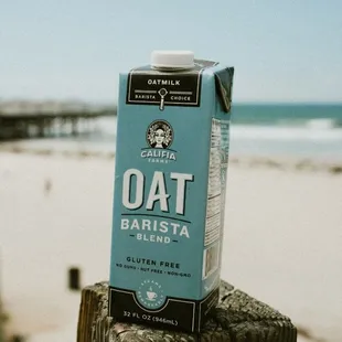 We carry oat and almond milk!