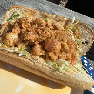 Fried Alligator Po Boy