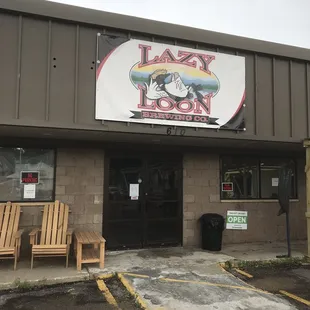 the front of the building