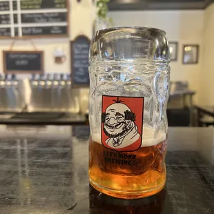 a glass of beer