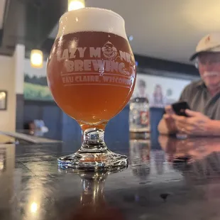 a glass of beer