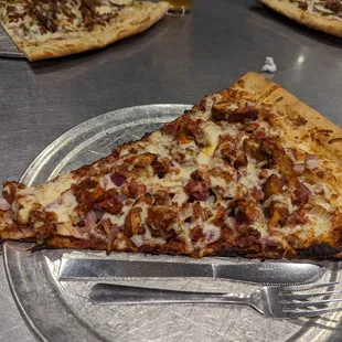 BBQ chicken pizza - it was pretty big for about 10 bucks