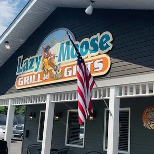 the front of the restaurant