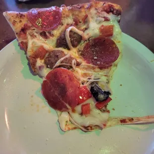 Good taste, but this piece was a little floppy but still tasty.