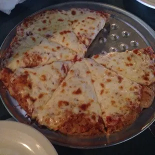 10 inch cheese pizza on wheat crust