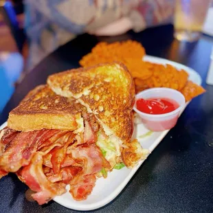 BLT Sandwich with Sweet Potato Fries