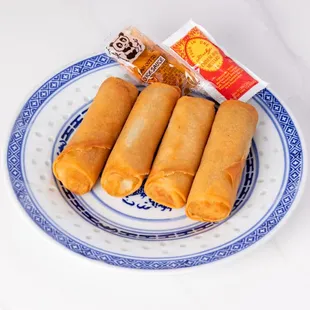 a plate of chinese food